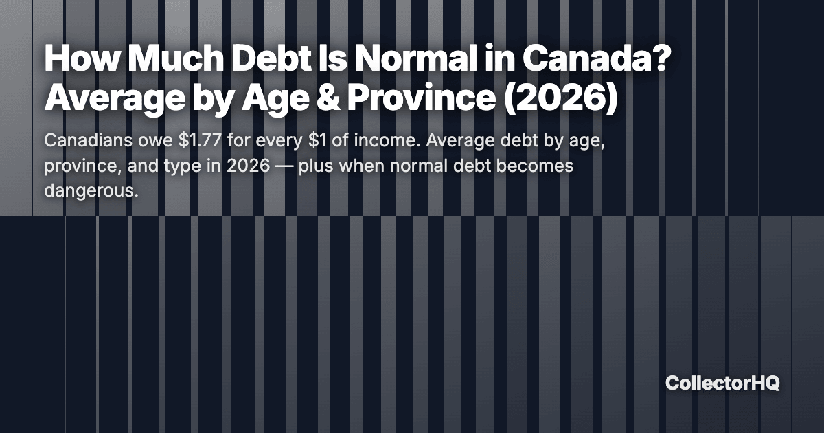 How Much Debt Is Normal in Canada? Average by Age & Province (2026)