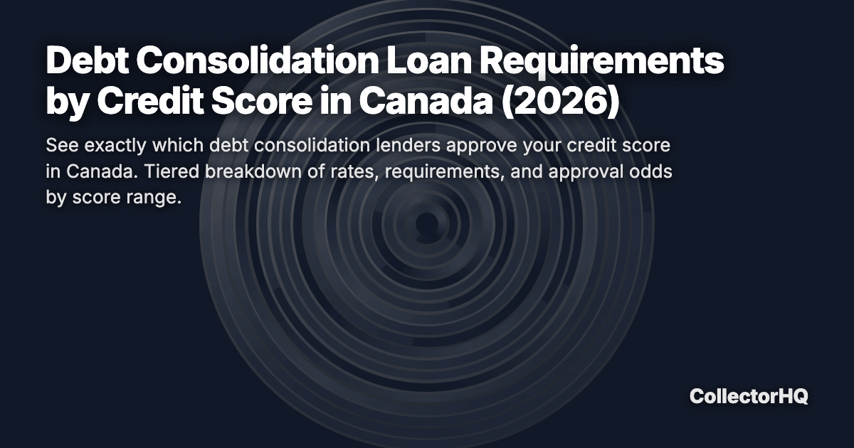 Debt Consolidation Loan Requirements by Credit Score in Canada (2026)