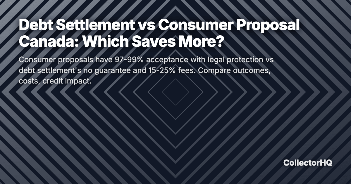 Debt Settlement vs Consumer Proposal Canada: Which Saves More?