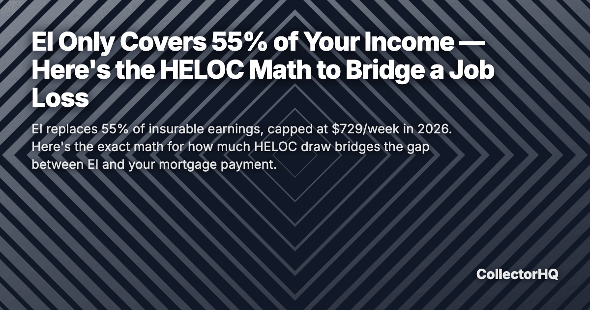 EI Only Covers 55% of Your Income — Here's the HELOC Math to Bridge a Job Loss