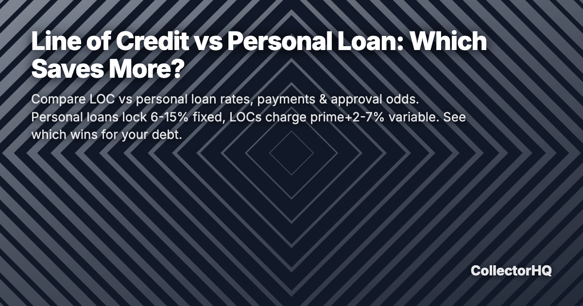 Line of Credit vs Personal Loan: Which Saves More?