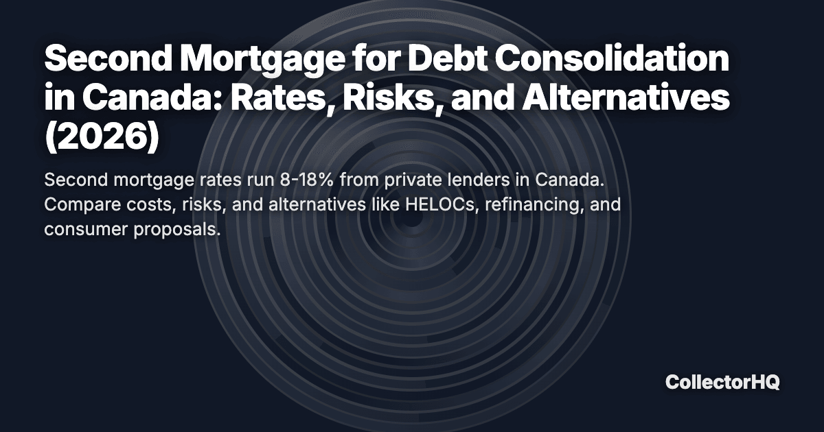 Second Mortgage for Debt Consolidation in Canada: Rates, Risks, and Alternatives (2026)